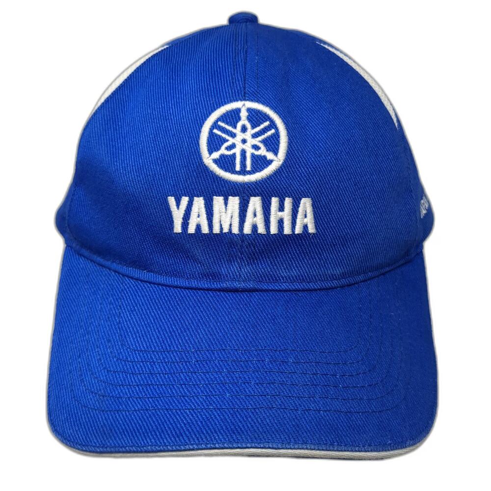 Yamaha Baseball Cap Blue One Size Japan Trip 2007 Embroidered Logo Buckle Hat